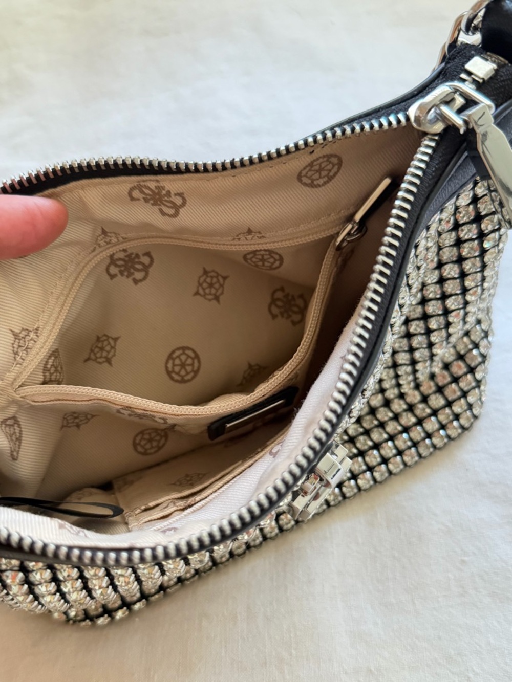 Guess Rhinestone Shoulder Bag - Picture 6 of 6